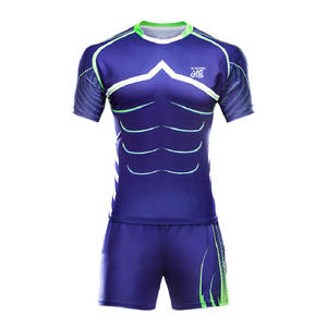 Uniforme de Rugby de Alta Calidad para Equipos, con Tela Elástica Resistente, Diseñado para Comodidad y Rendimiento en el Campo - Product Image 1