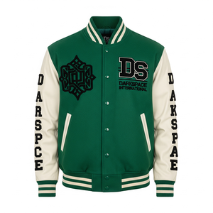 เสื้อแจ็กเก็ตกำมะหยี่ปักลายตัวอักษรผ้ากำมะหยี่แขนยาวคอตั้งทนทานสำหรับฤดูหนาวดีไซน์ใหม่ออกแบบได้ตามต้องการ - Product Image 3