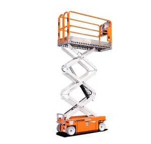 Compre elevador de tijera eléctrico de 15 pies a 21 pies Plataforma segura y estable en línea para trabajos de almacén y reparación - Product Image 3