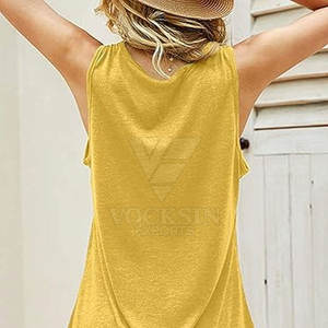 Camiseta sin Mangas con Estampado de Moda para Mujer, Camiseta sin Mangas Cómoda para Usar en la Calle - Product Image 5