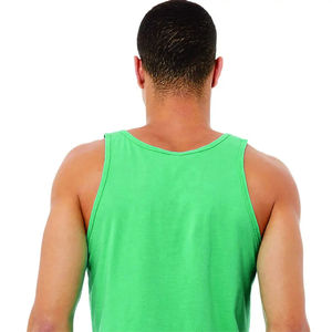 2025 ropa de Fitness para hombres al por mayor precio barato en blanco 100% algodón gimnasio deportes culturismo hombres camiseta sin mangas con logotipo personalizado - Product Image 3