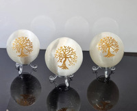 Esfera de selenita de piedras preciosas, suministros de cristal al por mayor, bolas naturales hechas a mano, piedras, esfera de cristal de Amayra Crystals India