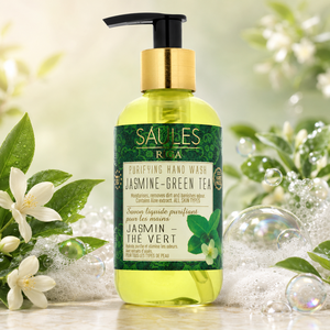 Savon liquide pour les mains au thé vert et au jasmin, nettoyant doux pour les mains, nettoyage quotidien en profondeur, soin de la peau de qualité supérieure - Product Image 1