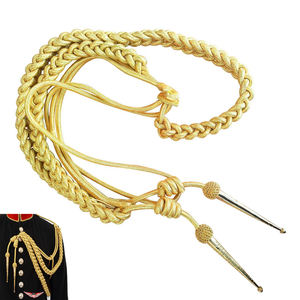 Cordon en Mylar doré de qualité supérieure pour épaulettes de marine - Product Image 1