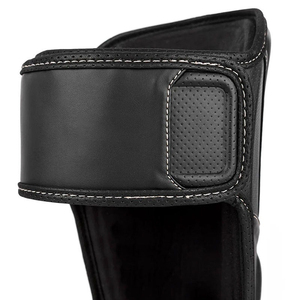 Hot Selling Professional Kickboxing Boxing Leg Pad Black Color High Quality Pu Leather Muay Thai Training Protector Shin Guards - Product Image 4
