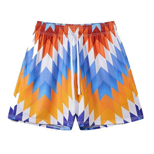 Pantalones Cortos Casuales para Hombre, Mezcla de Algodón Ligero, Sublimados, Transpirables, de Secado Rápido, Ecológicos y Cómodos para Uso en Exteriores - Product Image 1