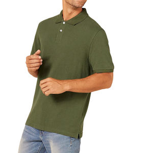 Camiseta Polo Clásica de Algodón para Hombre, Logotipo Bordado Personalizado, Manga Corta, Ropa Casual de Lujo, Camiseta Polo Ajustada de Algodón Pima - Product Image 3