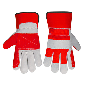 Gants de conducteur de travail de gréeur de travail de sécurité de main de Protection en cuir de vache résistant à l'usure de haute qualité - Product Image 6