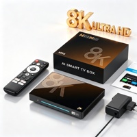 H96 MAX M9S Android 14 Rockchip RK3576 Boîtier TV avec prise en charge AI Vision PQ, décodage vidéo 8K, 8G 128G LPDDR4, BT Wifi6 pour Cast 2.1
