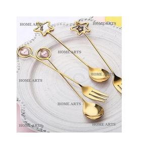 Ensemble de couverts de couleur or au design unique avec un ensemble de couverts en acier inoxydable de la plus grande qualité à un prix abordable - Product Image 4
