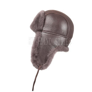 Sombreros de piel de oveja de nuevo diseño con logotipo personalizado Sombreros de piel de oveja de 5 paneles de espuma de malla personalizados para hombres - Product Image 2