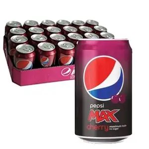 Pepsi Max Cherry cola Can Energy Soft Drink 330ml For Sale