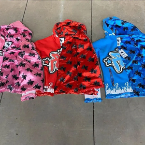 เสื้อฮู้ดผู้ชายทรงโอเวอร์ไซส์ผ้าคอตตอน100% สุดหรูปักตามสั่ง - Product Image 4