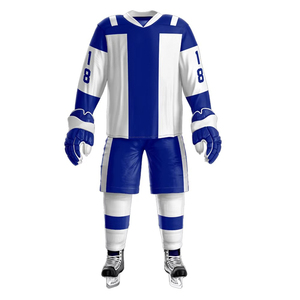 Uniformes de Hockey sobre Hielo Profesionales Personalizables, Cómodos, Duraderos e Impermeables, Camisetas de Equipo de Poliéster de 220g, Conjuntos para Adultos, Servicio OEM - Product Image 1