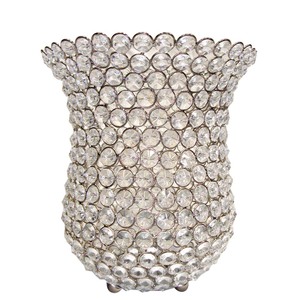 Bougeoir en cristal de luxe fait à la main gouttes de cristal conception unique base en métal impression personnalisée pour les mariages occasions de noël - Product Image 3