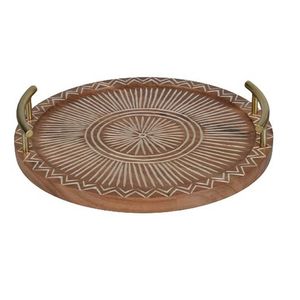 Bandeja para servir con incrustaciones de fregona de madera de acacia hecha a mano de nuevo diseño, bandeja para servir postres para Ramadán Eid de Vietnam - Product Image 4