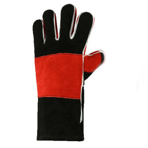 Gants de soudage en cuir de vachette à doigt complet résistants aux coupures poignées confortables gants de soudage respirants de protection - Product Image 2