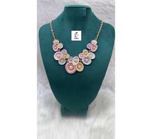 Beau design coloré élégant collier vêtements de mariage vêtements de fête ensemble de bijoux de mode pour les femmes vêtements de fête conception sur mesure - Product Image 1