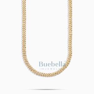 Gran oferta, cadena cubana de 5mm, probador de diamantes de moissanita de una fila, cadena de eslabones cubanos chapada en oro y plata 925, joyería fina - Product Image 4