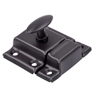 Loquet de porte d'armoire en Bronze frotté à l'huile, loquet tournant ovale Antique - Product Image 2