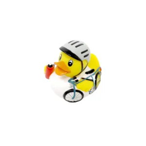 Canard en caoutchouc cycliste, accessoire de décoration de bureau - Product Image 6