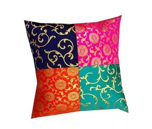 Fundas de cojín multicolor de 16x16 pulgadas funda de cojín de sofá fundas de almohada indias cojín decorativo - Product Image 1