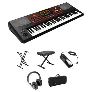 BEST NEW Pa700 <b>61</b>-<b>Key</b> Pro Arranger <b>Keyboard</b> Kit <b>with</b> X-Stand, X-Bench, Pedal, Headphones - Product Image 2