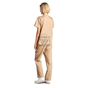 Customized Unisex Cotton Canvas <b>Scrub</b> Suits Medical Industrial Use Quick-Dry Nursing <b>Scrub</b> <b>Set</b> with Needle Detection - Product Image 3