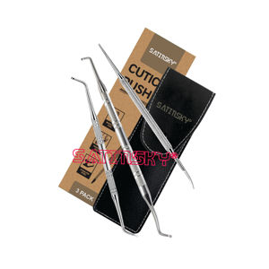 Pousse-ongles dissolvant de cuticules à double extrémité soin des ongles cuticules en acier inoxydable de qualité allemande de haute qualité - Product Image 6