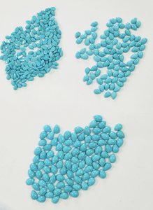 Turquesa peras pera cabujón piedra preciosa suelta azul natural precio de fábrica al por mayor a granel hecho a mano para joyería de oro y plata - Product Image 5