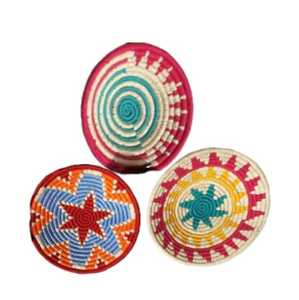 Precio al por mayor hecho a mano respetuoso con el medio ambiente Natural Sabai cesta de hierba para la decoración de la pared cesta del hogar - Product Image 1