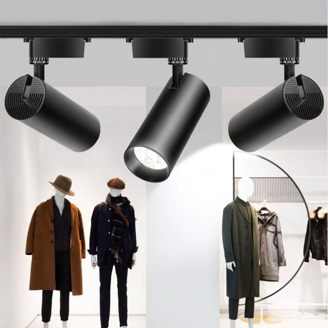12W 20W 30W 40W Cob Commercial Aluminum for Clothing Store Spot Light Rail Track Light, Led Spotlight/Tracklight/Led Track Light