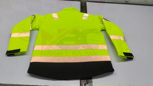 Chaqueta DE SEGURIDAD reflectante con cremallera completa de alta visibilidad más vendida Logotipo personalizable Impermeable-para requisitos de alta visibilidad - Product Image 3