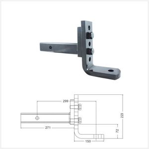 Goupille de montage de boule de remorquage d'attelage de qualité supérieure accessoires de crochet de remorquage de remorque de haute qualité pour tracteurs pièces de machines agricoles - Product Image 1