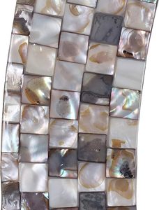 Elegant Luxury Modern Round Wall Mirror Wholesale Best Selling New Crackled Mother Pearl Design High Quality Wood Framed Mirror - Product Image 3