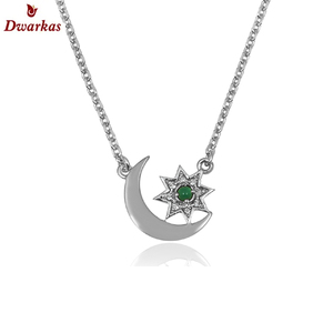 Collar con colgante de piedras preciosas de cristal de plata esterlina S925, joyería de moda para mujer - Product Image 6