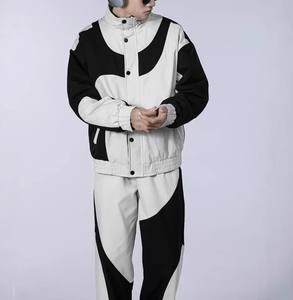 Ensemble survêtement coupe-vent imperméable personnalisé pour l'hiver, avec impression de logo sur mesure, respirant, coupe-vent, style sportif, 100% coton - Product Image 6