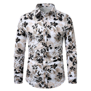 Camisa de Manga Larga para <span class=keywords><strong>Hombre</strong></span>, Estilo 2026, Suave, Personalizable, Antiarrugas, de Alta Calidad, Estampada, Moderna, Lujosa y Elegante, Informal - Product Image 1