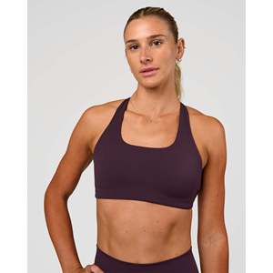 Sujetador Deportivo Aspire - Top Corto Acolchado Color Ciruela Medianoche para Mujer, Talla XS, Ropa Deportiva, Sujetador de Entrenamiento - Product Image 6