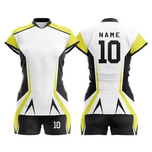 Uniformes de volley-ball d'équipe personnalisés imprimés par sublimation tissu spandex respirant ensemble de vêtements de sport à séchage rapide pour adultes - Product Image 3