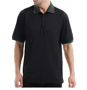 OEM Design Casual Premium Qualité Populaire Hommes Respirant Col Rabattu Manches Longues Tricot Logo Brodé Polo T Shirt - Product Image 5