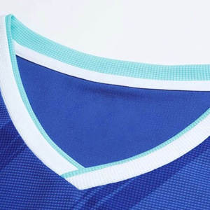 Conjunto de Camiseta de Fútbol para Hombre, Sólida, Transpirable, Antibacteriana, de Secado Rápido, Manga Corta, Cuello en V, 100% Poliéster, para Adultos, Todas las Temporadas, para Exteriores - Product Image 3
