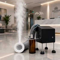 Diffuseur d'arômes portable caché F02 pour plafond, 500 ml, système d'aromathérapie en métal, nébuliseur sans eau via application, machine à parfum, vente en gros OEM ODM