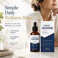 Formule Personnalisée Gouttes d'Iode Liquide Naturel avec Extrait de Varech et Sélénium – Complément pour la Santé Thyroïdienne des Adultes – Vente en Gros OEM ODM