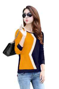 <b>Women</b> Regular Fit T Shirt Trendy <b>Knitting</b> <b>Tops</b> <b>Women</b> Regular Wear Formal Short <b>Tops</b> From Indian Boutique Latest Exclusive - Product Image 2