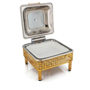 Nueva mesa de platos para servir comida de acero inoxidable Vintage platos decorativos para servir comida para uso en eventos de boda - Product Image 4