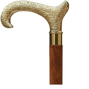 Bastón de madera hecho a mano con mango de elefante decorativo perfecto para coleccionistas de personas mayores y soporte para caminar diario - Product Image 1