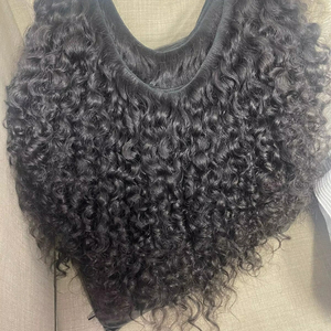 Extensiones de cabello humano rizado indio 32 de alta calidad 100% paquetes de cabello humano rizado indio virgen Original con cabello alineado con cutícula - Product Image 1