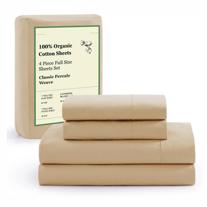 Draps en percale OEM ODM fabriqués au Pakistan avec une sensation de main nette et quantité minimale de commande pour une utilisation en hôtel et une literie en gros - Product Image 1