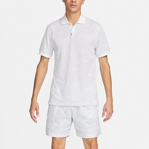 Golf informal hecho a medida para hombre 2025 para Polos Tallas grandes cuello levantado manga corta estampado patrón 3D a la venta - Product Image 3